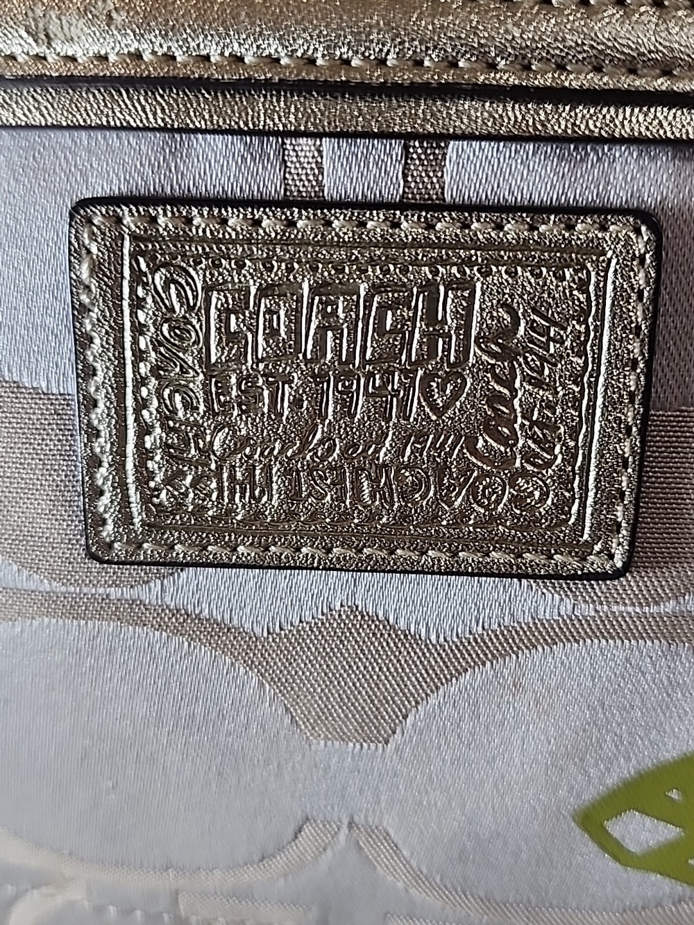 Coach Poppy Floral Flowers Beige Signature Floral Satchel with Gold Vintage - Picture 16 of 16